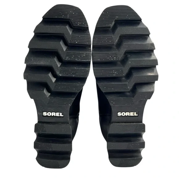 Sorel Joan of Arctic Wedge III Zip Leather Waterproof Boots Black Size 8.5 - Picture 13 of 16